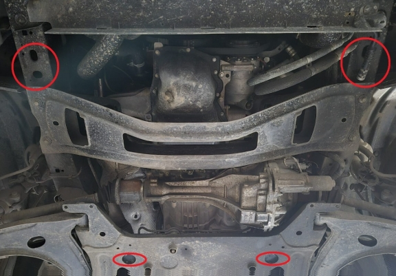 Aluminium protection sous moteur et de la boîte de vitesse Ford Transit 4x4