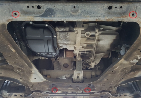 Protection sous moteur et de la boîte de vitesse Nissan Pulsar