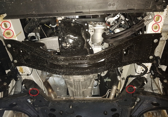 Protection sous moteur et de la boîte de vitesse Ford Transit Custom