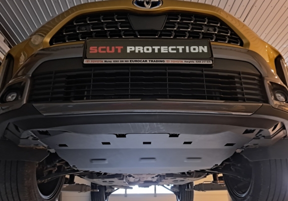 Protection sous moteur et de la boîte de vitesse  Toyota Yaris - Aluminium  